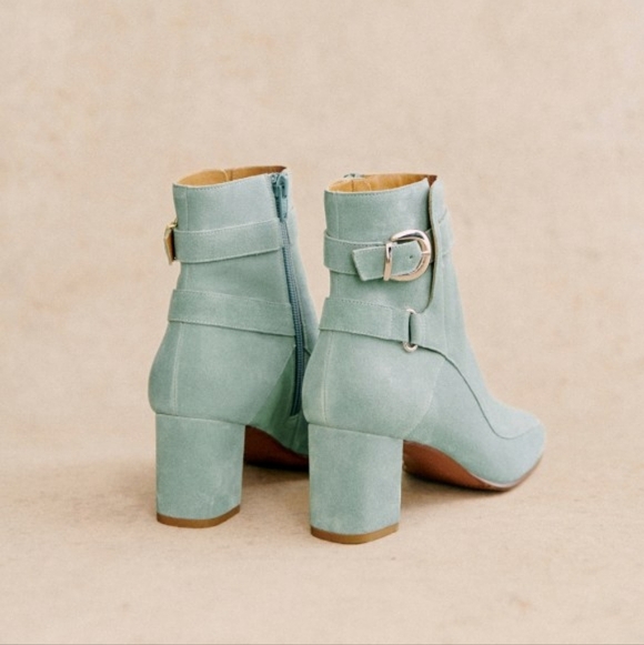 Sezane Brooklyn Boots in Sea Green size 39 - Picture 3 of 12